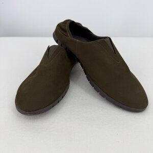 Vaneli Sport Kimi Khaki Green Nubuck Slip-On Loafers - Size 7.5M